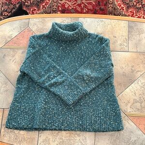 J. Jill Teal Turtleneck Sweater